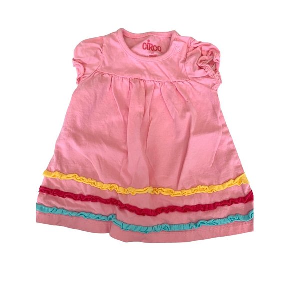 Circo Girls Infant baby Size 3 months Dress Pink Bloomers Shorts 3 Piece Set - Picture 3 of 5
